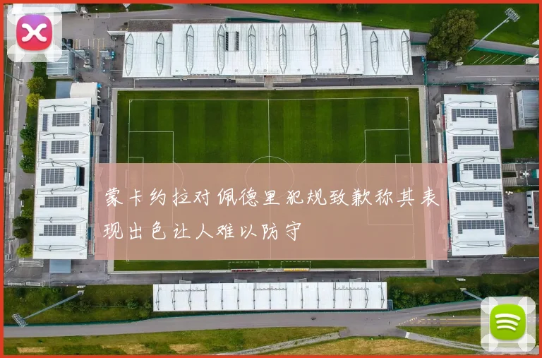 蒙卡约拉对佩德里犯规致歉称其表现出色让人难以防守